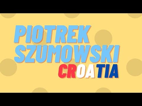 Piotrek Szumowski, stand-up animations from around the world | Croatia pt.5 (1/2)