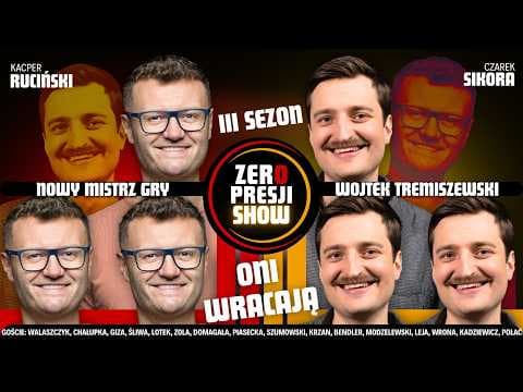 Trailer 1. Zero Presji Show wraca na YT. Sezon 3. Ruciński, Sikora, Chałupka, Walaszczyk, Termos