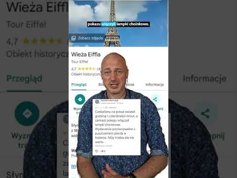 Wieża Eiffla: Opinie Polaków z Google Maps