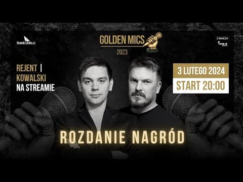 Golden Mics 2023: rozdanie nagród dla najlepszych w stand-upie!