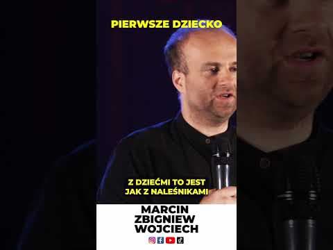 Rodzice i pierwsze dziecko Marcin Zbigniew Wojciech stand-up