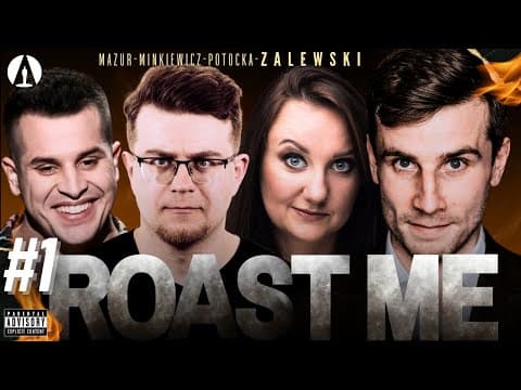 ROAST ME (odc.1) - Zalewski, Minkiewicz, Mazur, Potocka (roast, stand-up, nowy format)
