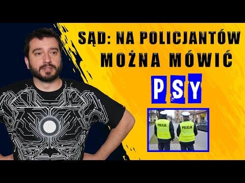 Sąd: Na policjantów można mówić "psy" | NEWSY BEZ WIRUSA | Karol Modzelewski