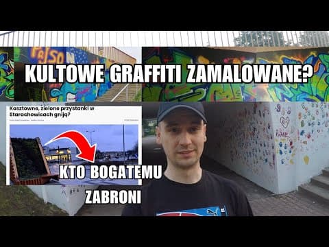 ARTYSTYCZNE GRAFFITI Z TUNELU ZNISZCZONE! PRACA ARTYSTÓW ZAMALOWANA.