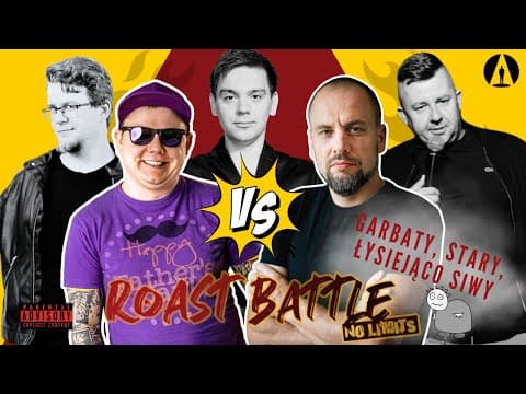 Trávniček i Nowaczyk. Rejent, Minkiewicz, Gajda (odc. 4/7) Roast Battle No Limits 2023.