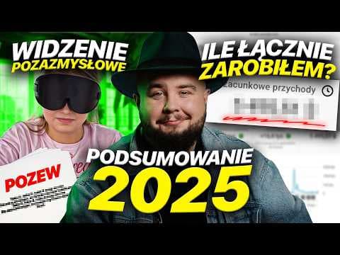 Widzenie pozazmysłowe, pozew i zarobki — mój pierwszy rok na YouTube!