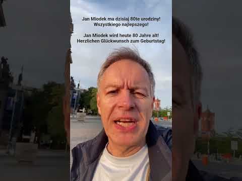 Jan Miodek ma dzisiaj 80te urodziny/Jan Miodek wird heute 80 Jahre alt!/A. Mickiewicz-Aluszta w nocy
