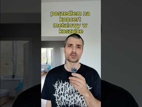 chłop w koszulce Taylor Swift na koncercie metalowym