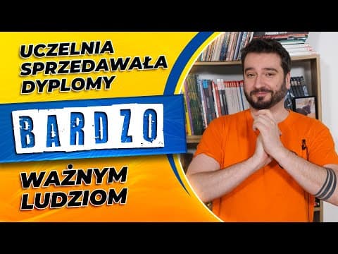 Uczelnia sprzedawała dyplomy BARDZO ważnym ludziom | NEWSY BEZ WIRUSA | Karol Modzelewski
